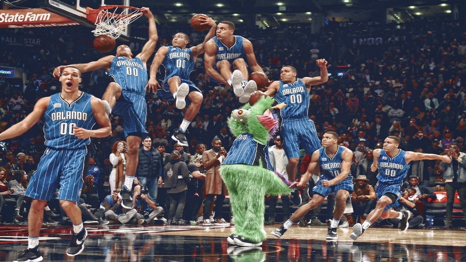 NBA全明星赛星光熠熠 新生代球员闪耀舞台